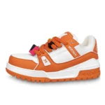 LOUIS VUITTON Trainer Maxi White Orange – 1AB8SZ Casual Shoes