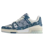 LOUIS VUITTON Trainer Blue and white – 1ADHIT Fashion Sneakers
