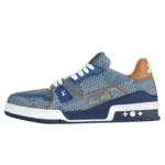 LOUIS VUITTON Trainer Blue – 1AD6DI Fashion Sneakers