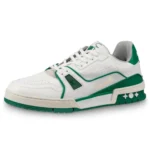LOUIS VUITTON Trainer White-green – 1A54HM Fashion Sneakers