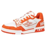 LOUIS VUITTON Trainer White-orange – 1A9ZBI Fashion Sneakers