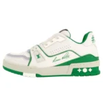 LOUIS VUITTON Trainer White-green – 1ABNIS Fashion Sneakers