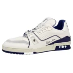 LOUIS VUITTON Trainer White and blue – 1ABNIH Fashion Sneakers