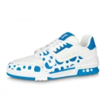 LOUIS VUITTON Trainer White and blue – 1ABD1A Fashion Sneakers