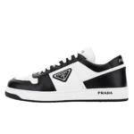 Prada Downtown Black and white –  2EE364 Leather Sneakers